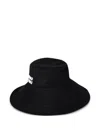 Miu Miu Wide-brim Bucket Hat In Schwarz