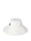 Miu Miu Wide-brimmed Bucket Hat In White