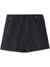 Shop Miu Miu Wide-leg Bermuda Shorts In Blue