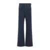 Miu Miu Wide-leg Mid-waist Denim Trousers In Blue