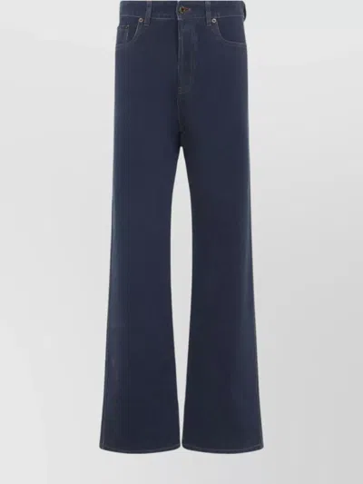 Miu Miu Wide-leg Mid-waist Denim Trousers