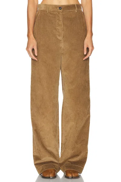 Miu Miu Wide Leg Pant In Brown