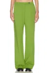 Miu Miu Wide Leg Trouser In Green