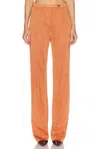 Miu Miu Wide Leg Trouser In Orange