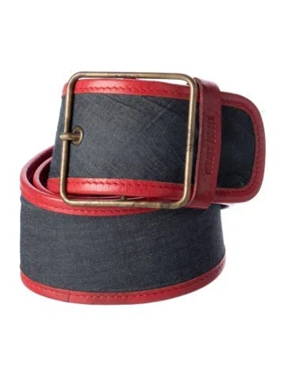 Pre-owned Miu Miu Wide Waist Belt In Multi