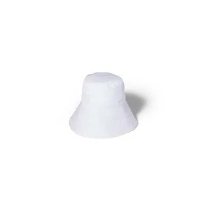 Miu Miu Wide-brimmed Poplin Bucket Hat In White