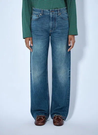 Miu Miu Wide-leg Denim Jeans In Blue