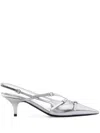 Miu Miu With Heel In Silver
