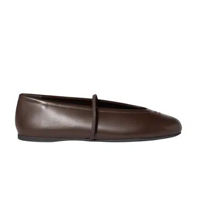 Pre-owned Miu Miu Wmns Ballerina 'dark Brown' | Women's Size 47