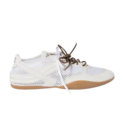 Pre-owned Miu Miu Wmns Gymnasium Sneaker 'white' | Women's Size 35