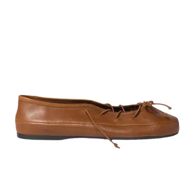 Pre-owned Miu Miu Wmns Lace Up 'rovere' | Tan | Women's Size 37 In Brown