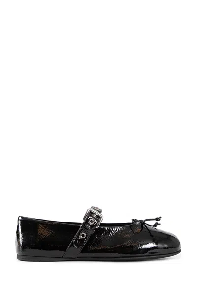 Miu Miu Woman Black Flats