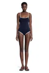 Miu Miu Trimmed Spaghetti Straps Stretch Lingerie In Black