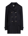Miu Miu Virgin Wool Double-breasted Coat In Blue