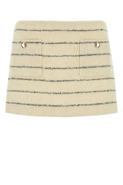 Miu Miu Skirts In Beige