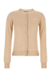 Miu Miu Pink Cashmere Blend Cardigan In Pink