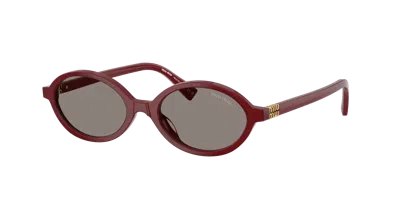 Miu Miu Woman Sunglass Mu 04zs In Brown