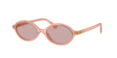 Miu Miu Woman Sunglass Mu 04zs In Pink