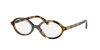 Miu Miu 0mu 01xv Tortoiseshell Oval Sunglasses With Glossy Acetate Finish In Brown