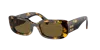 Miu Miu Tortoiseshell-effect Rectangle-frame Sunglasses In Multi