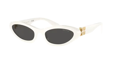 Miu Miu Woman Sunglass Mu 09ys In White