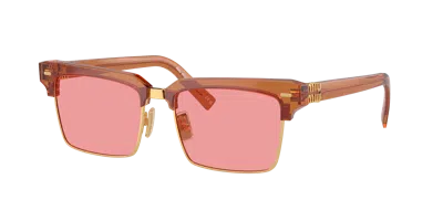 Miu Miu Woman Sunglass Mu 10zs In Pink