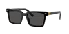 Miu Miu Womens Black Mu 13zs Rectangle-frame Acetate Sunglasses