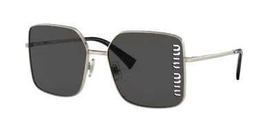 Miu Miu Woman Sunglass Mu 51ys In Dark Grey