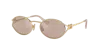 Miu Miu Women's 54mm Metal Round Sunglasses In Pink Gold