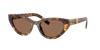 Miu Miu Woman Sunglasses Mu A04s In Dark Brown
