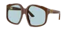 Miu Miu Womens Brown Mu A07s Irregular-frame Acetate Sunglasses In Brown