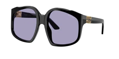Miu Miu Woman Sunglass Mu A07s In Purple