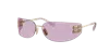 Miu Miu Logo Sunglasses In Pink