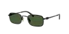 Miu Miu Mua53s Rectangular Metal Sunglasses In Dark Green