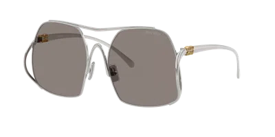 Miu Miu Woman Sunglass Mu A55s In Gray