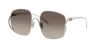Miu Miu Mu A57s 57mm Gradient Square Sunglasses In Gray