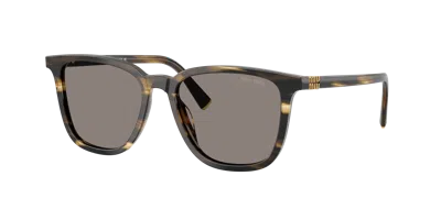 Miu Miu Woman Sunglass Mu B03s In Brown