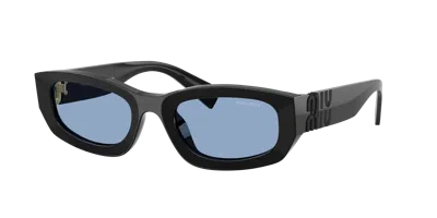 Miu Miu Woman Sunglass Mu B04s In Black