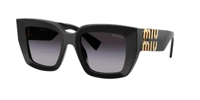 Miu Miu Woman Sunglass Mu B05s In Black