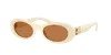 Miu Miu Woman Sunglasses Mu 06zs In Brown
