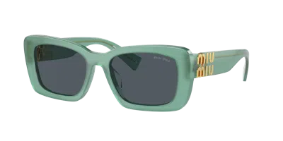 Miu Miu Woman Sunglasses Mu 07ys In Dark Grey