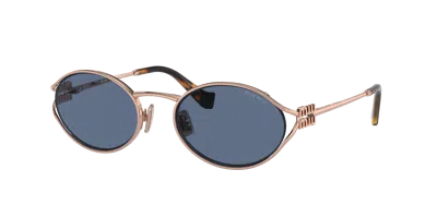 Miu Miu Woman Sunglasses Mu 52ys In Dark Blue