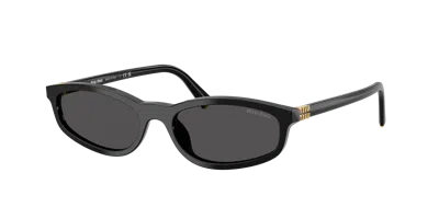 Miu Miu Woman Sunglasses Mu A06sf In Dark Grey