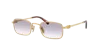 Miu Miu Miu Regard Rectangular Sunglasses In Clear Gradient Dark Grey