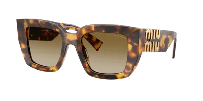 Miu Miu Woman Sunglasses Mu B05sf In Brown