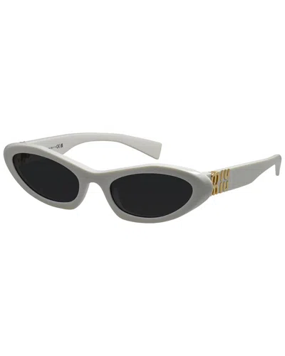 Miu Miu Women's 09ys 54mm Sunglasses In White