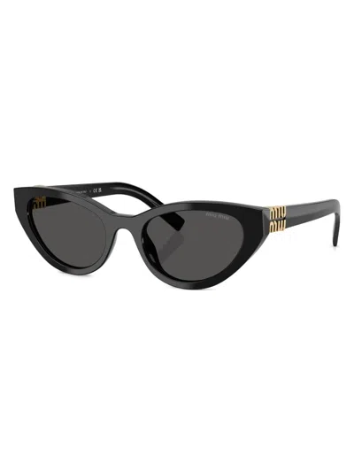 Miu Miu Women's 54mm Butterfly Sunglasses In Black