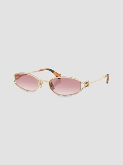 Miu Miu Women's 54mm Oval Sunglasses In Gold