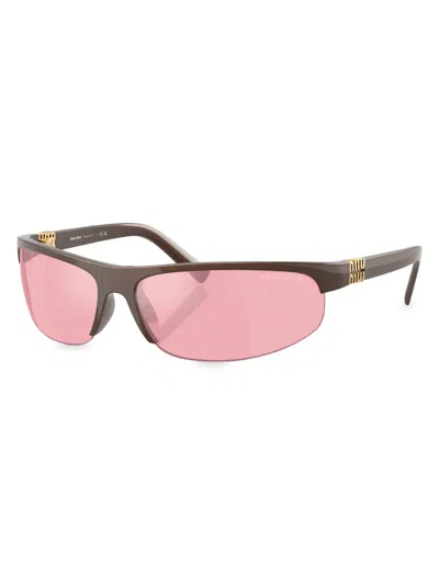 MIU MIU WOMEN'S 70MM SHIELD SUNGLASSES