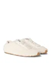 Miu Miu Women's Allacciate Shearling Sneakers In Neutral